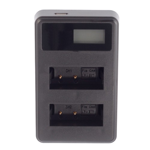 Caricabatteria doppio usb lcd - doppio,
