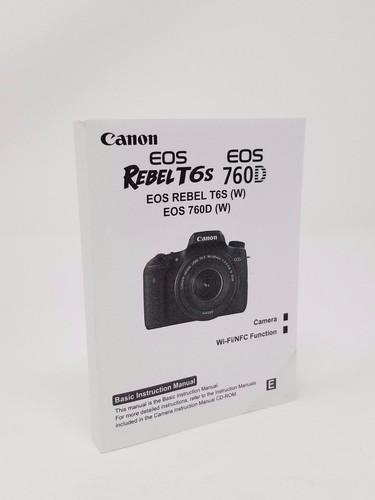 Canon rebel t6s manuale - rebel,